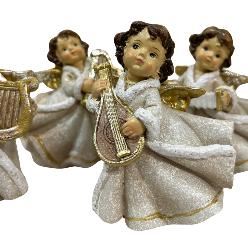 Figuras de Anjo com Instrumentos