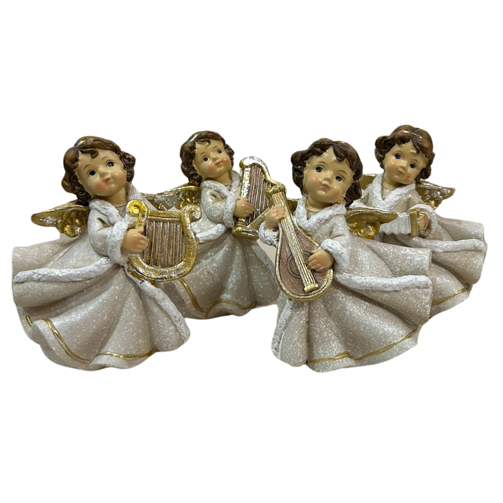 Figuras de Anjo com Instrumentos